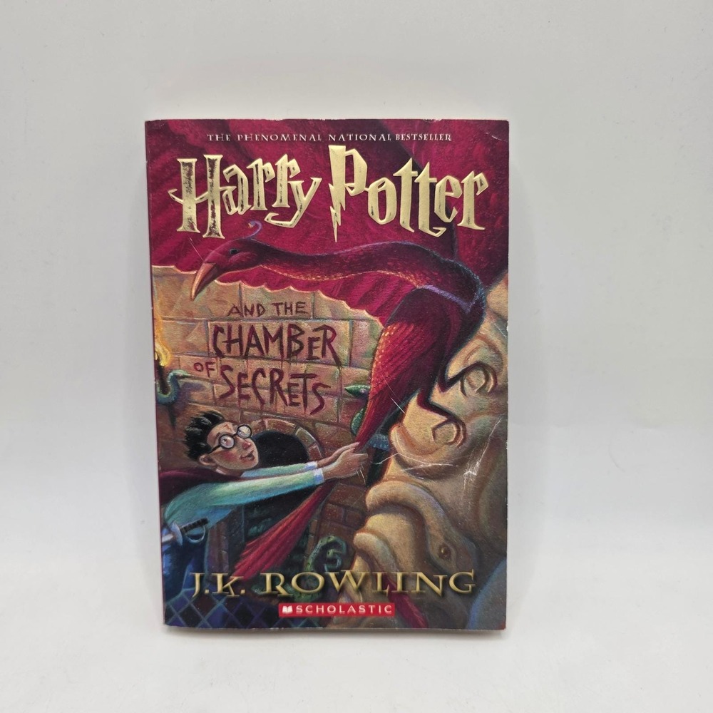 Scholastic Harry Potter Chamber of Secrets Book 2 Paperback 1st Printing 2000 JK